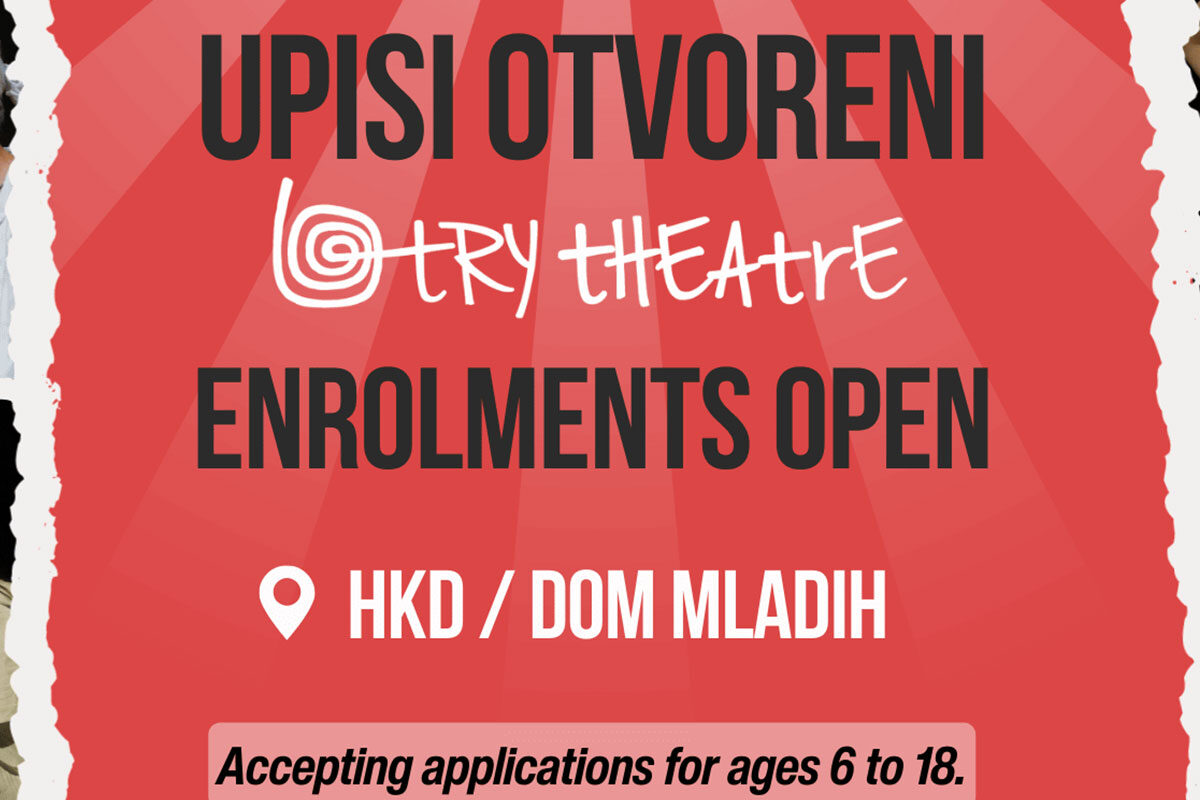 Otvoreni upisi u novu sezonu TRY theatrea