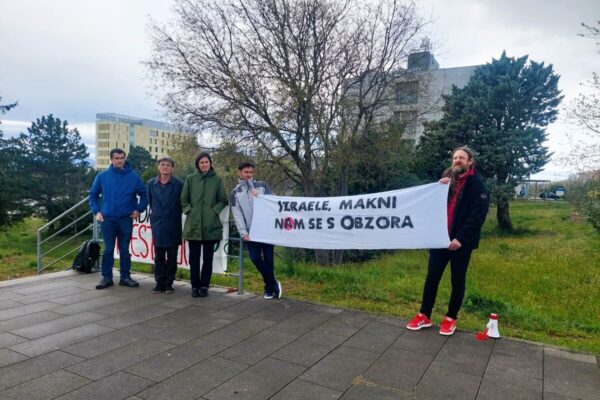 Na Kampusu održana akcija kojom se traži prekid akademske suradnje s Izraelom