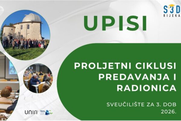 Kreativno pisanje, slikarstvo i informatika: otvoreni upisi za Sveučilište za 3. dob