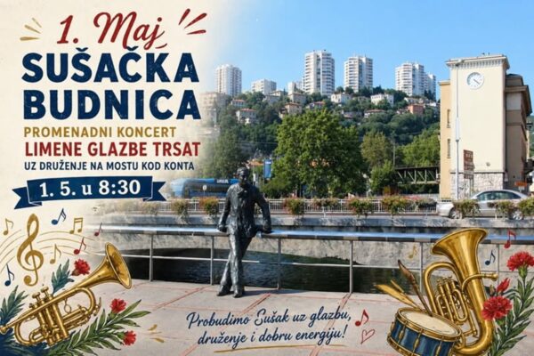 Prvomajska budnica i promenadni koncert na mostu kod Konta