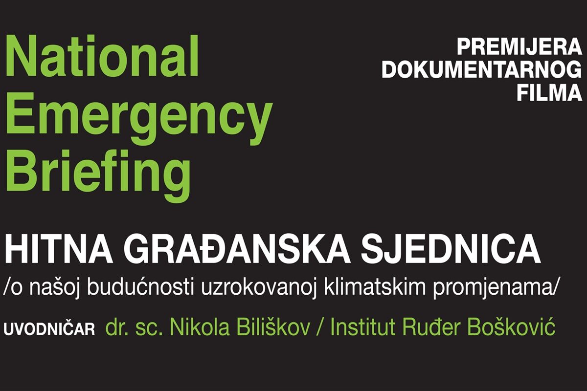 Hrvatska premijera filma koji je uzdrmao Britaniju i rasprava o klimatskoj budućnosti PGŽ-a