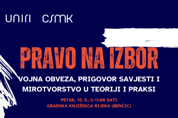 Tribina o vojnoj obvezi, prigovoru savjesti i mirotvorstvu u GKR