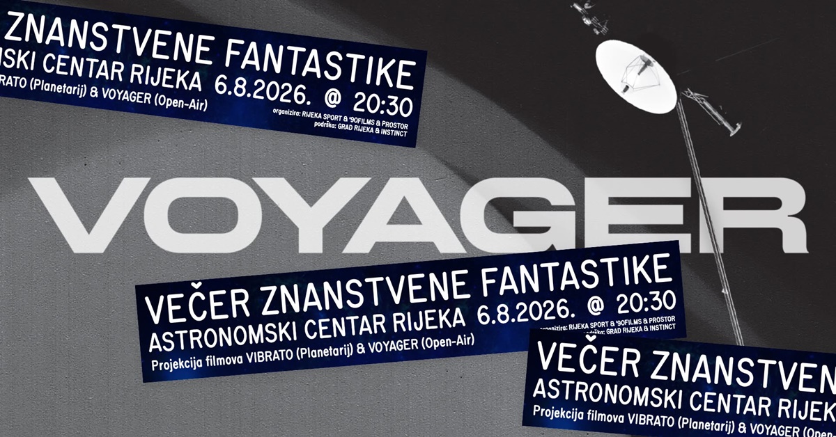 Večer znanstvene fantastike u Astronomskom centru: „Vibrato“ pod kupolom, „Voyager“ pod zvijezdama