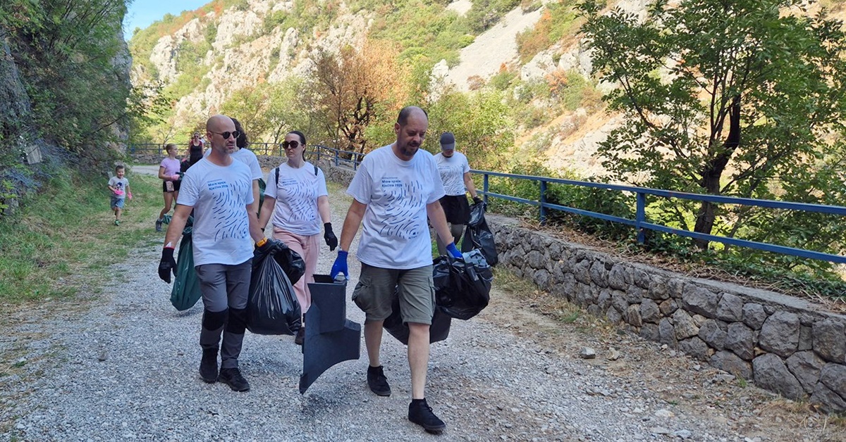 Volonteri i ronioci čistili korito i obale Rječine
