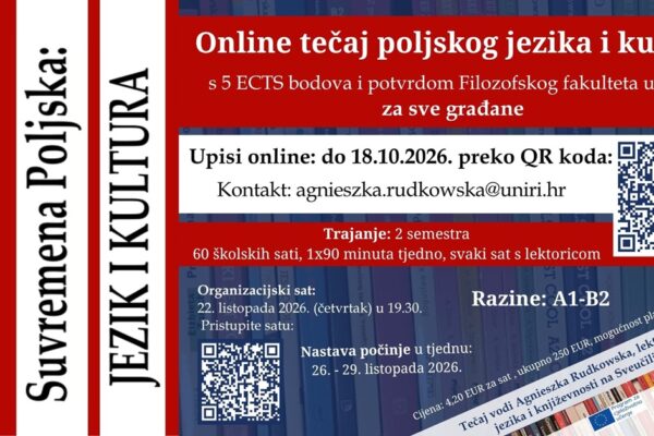Otvorene prijave za online program „Suvremena Poljska: jezik i kultura“