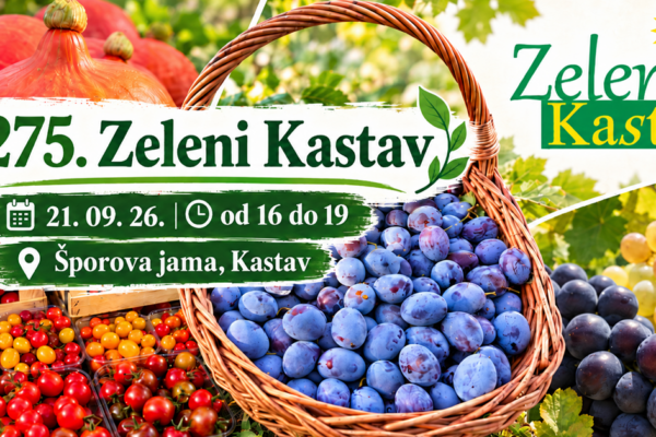 Zeleni Kastav u ponedjeljak donosi sezonske plodove i domaće proizvode