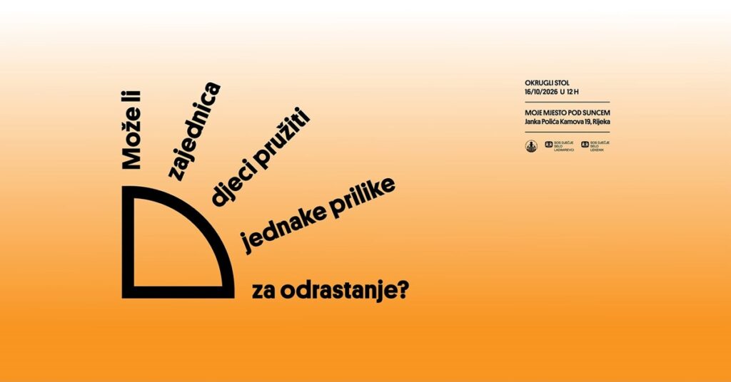 Deset godina Udruge Moje mjesto pod suncem: Okrugli stol o jednakim mogućnostima za svako dijete